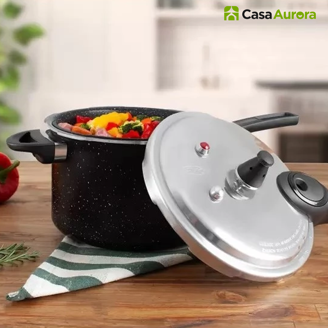 Kit Completo Brinox Antiaderente – 5 Panelas + Panela de Pressão Indução + 10 Utensílios de Brinde